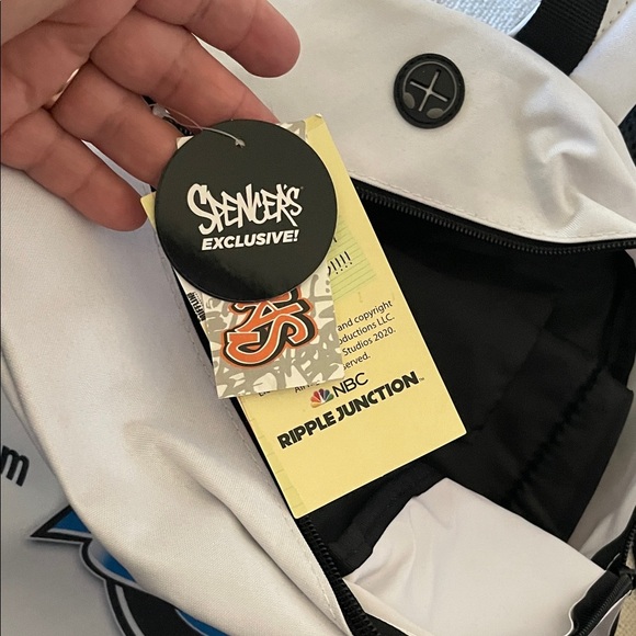 Dunder Mifflin-White and Blue Backpack - Picture 2 of 3